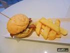 Mini hamburguesa de pluma ibérica y rulo de cabra - Volterra