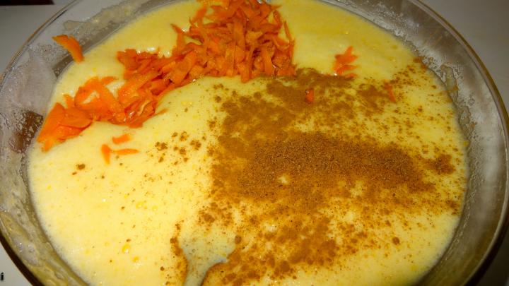 Bizcocho de zanahoria. Extremadura.