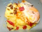 Espumoso trufado con jamón y huevo frito-Rte Gredos