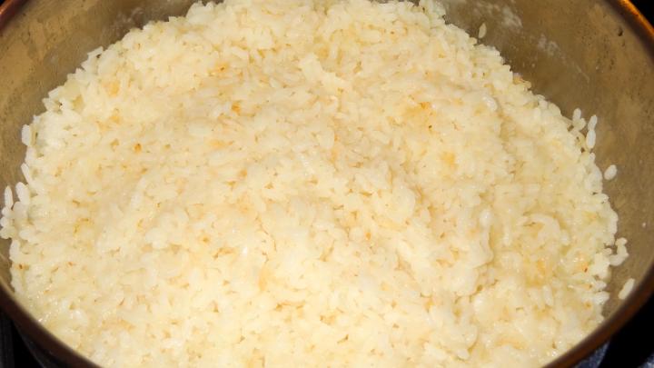 Pastel de arroz con berenjenas. Extremadura.