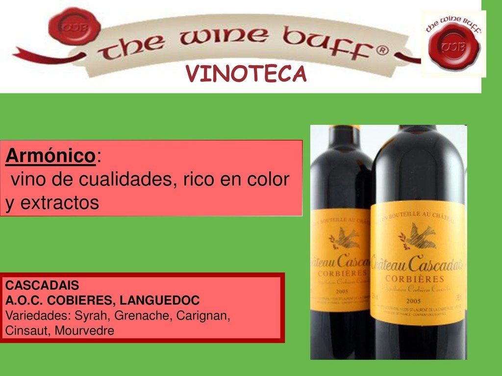 Web fotos del muro de the wine buff armonico page 0