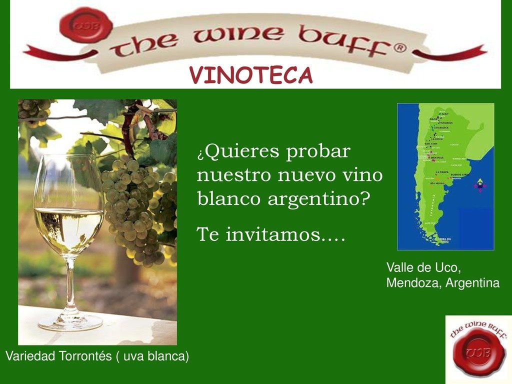 Web fotos del muro de the wine buff torrontes page 0