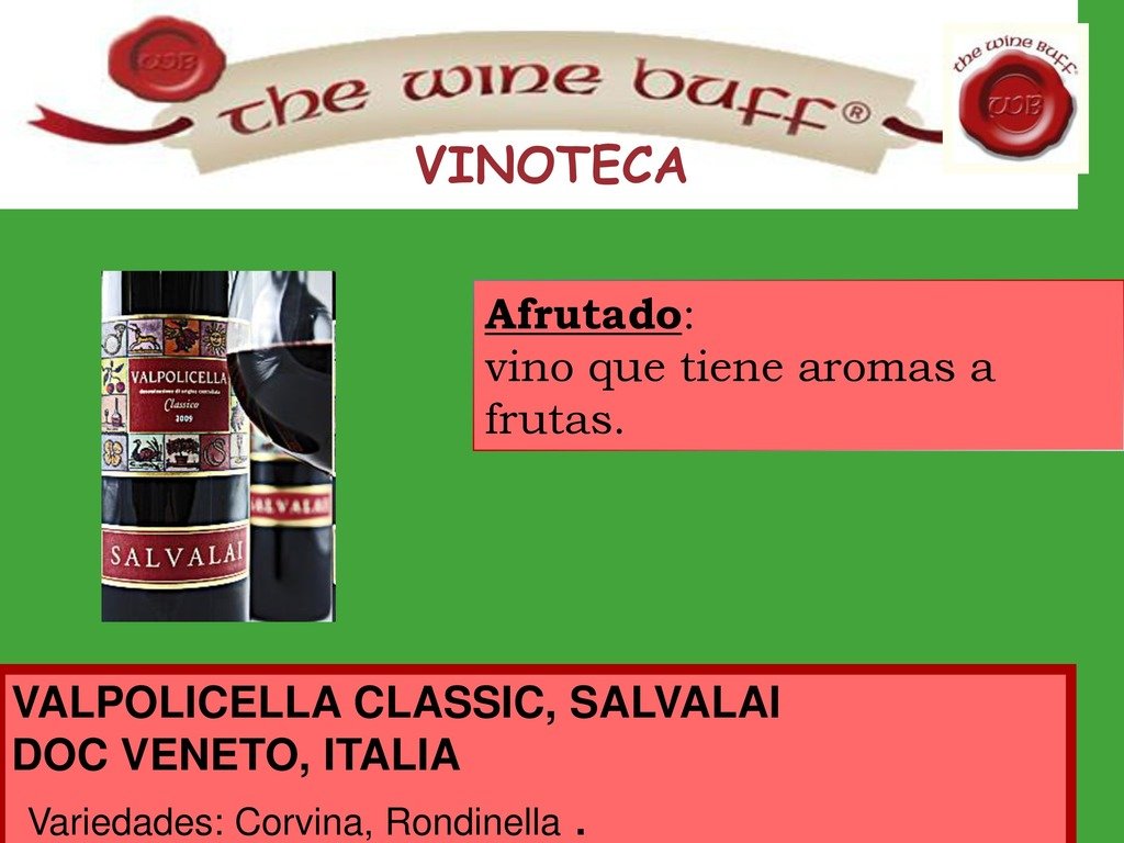 Web fotos del muro de the wine buff afrutado page 0