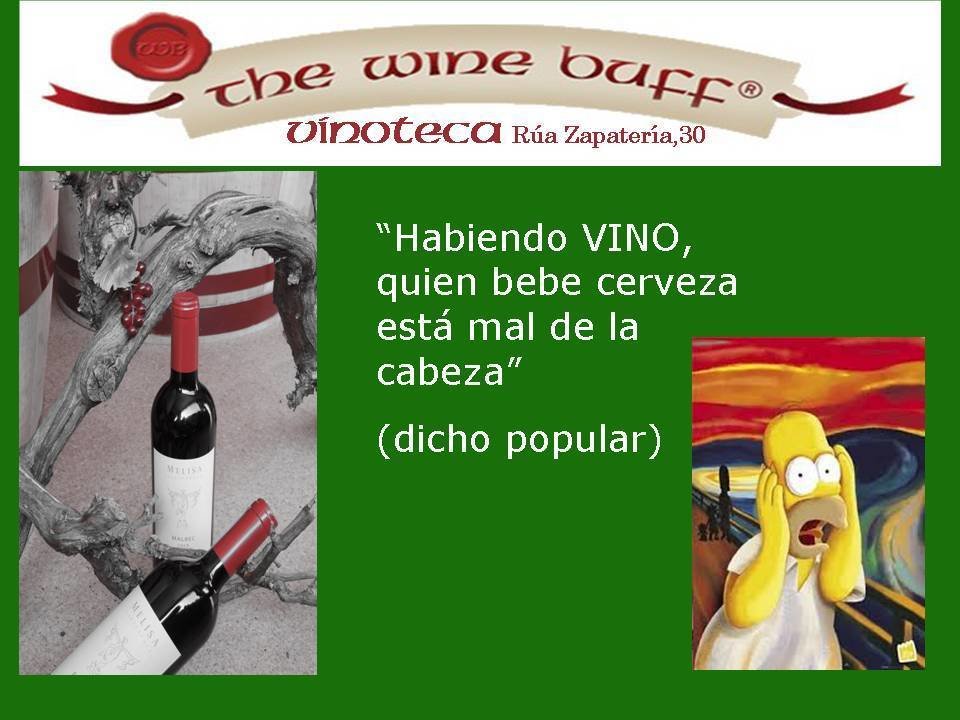 Web fotos del muro de the wine buff bebe vino no cerveza