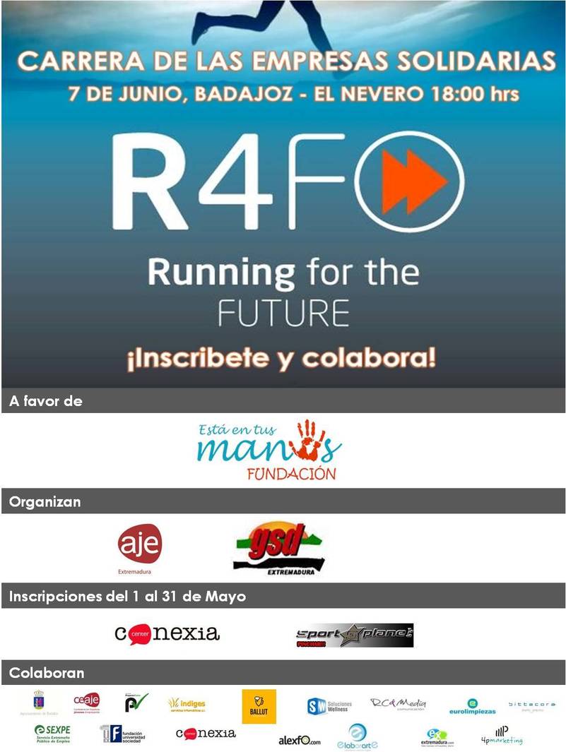 Carrera de las empresas solidarias " Running for the future "