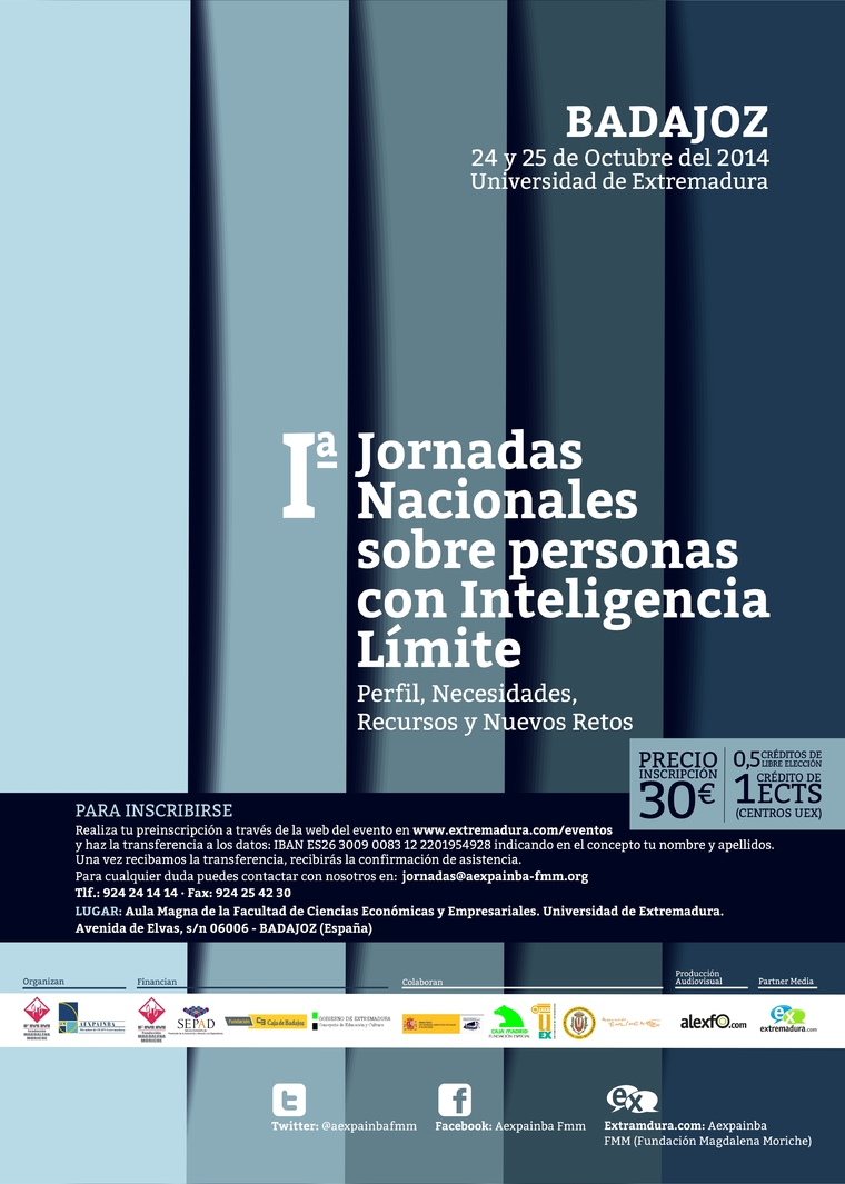 I Jornadas Nacionales sobre Personas con Inteligencia Límite - Fundación Magdalena Moriche. Badajoz
