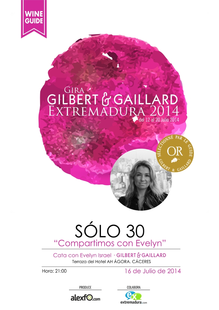 Sólo 30 compartimos con Evelyn (Cata Maridaje) - Actividades paralelas Gira Gilbert & Gaillard Extremadura 2014