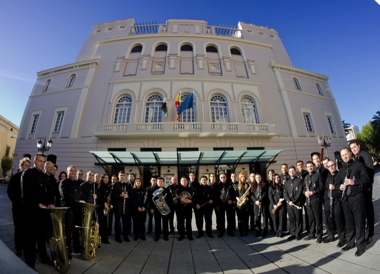 La Banda Municipal de Música de Badajoz , en concierto en el Teatro López de Ayala