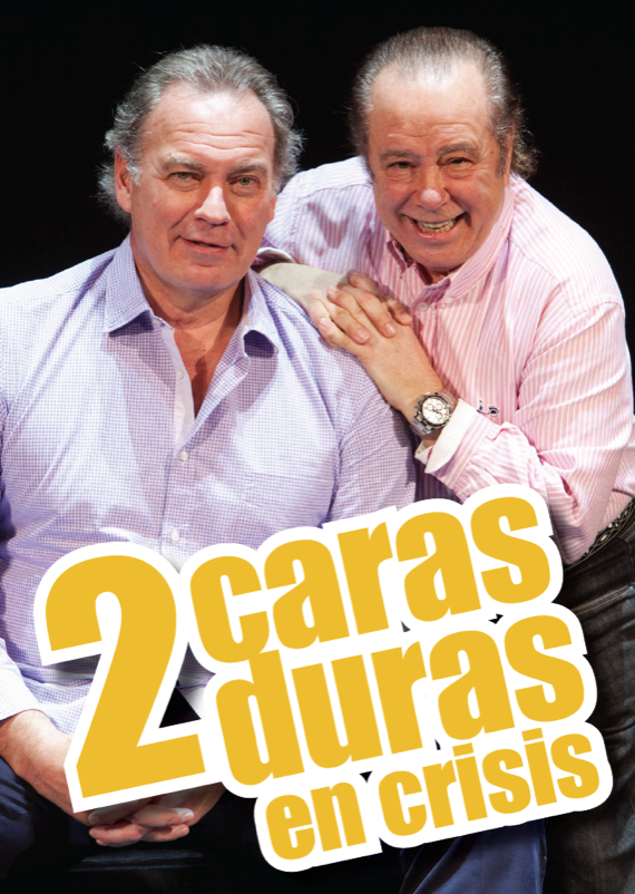 2 Caras duras en crisis, Bertín Osborne y Arévalo en el Teatro López de Ayala, en Badajoz