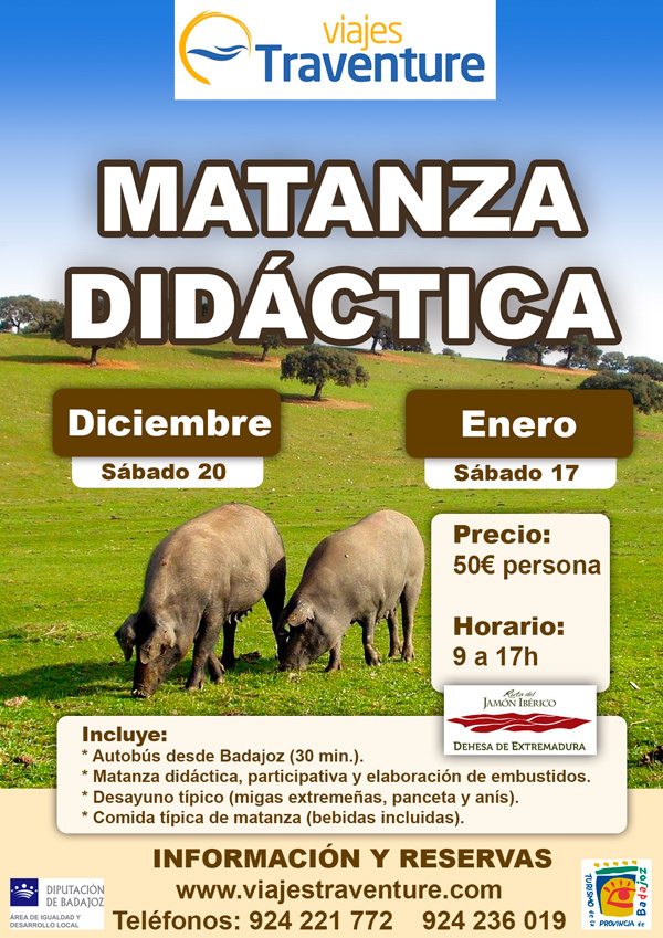 Matanza didáctica en Provincia de Badajoz - Extremadura