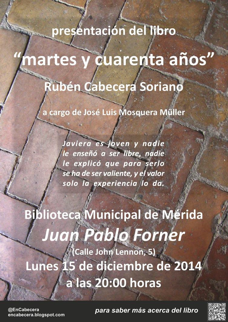 Presentación del Libro "Martes y cuarenta años" en Mérida