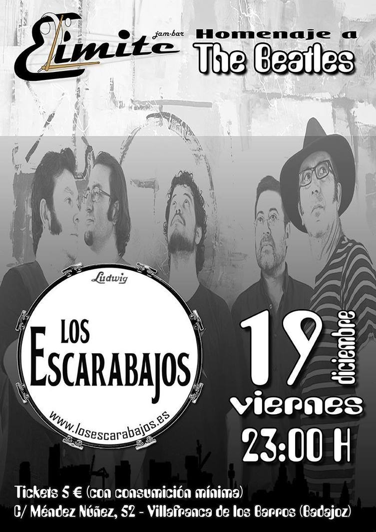Los escarabajos, homenaje a The Beatles en Concierto -  Villafranca de los Barros