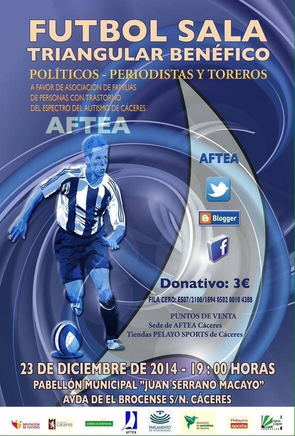 Torneo Benéfico de Fútbol en beneficio de Aftea - Cáceres