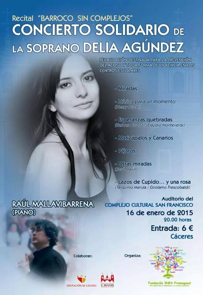 Concierto Solidario de Delia Agúndez - Cáceres
