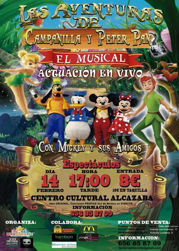 Musical "Las Aventuras de Campanilla y Peter Pan" - Mérida