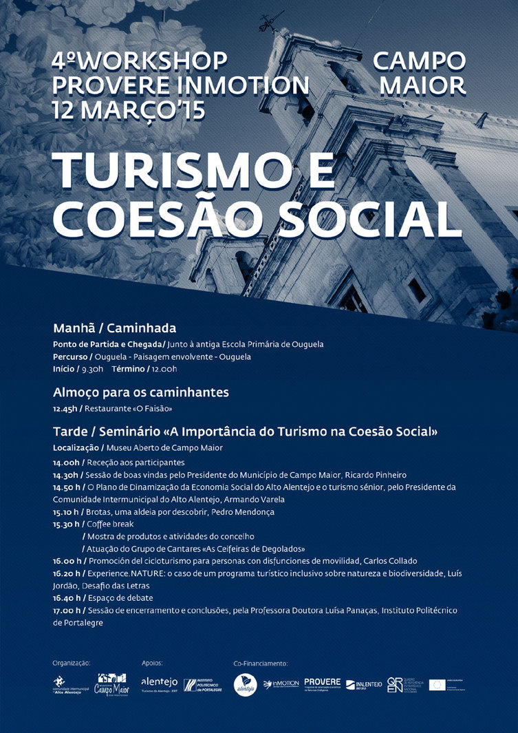 4.º Workshop Provere InMotion - Turismo e Coesão Social
