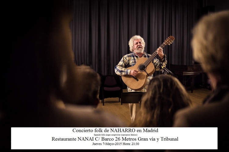 Concierto folk del cantautor NAHARRO en Madrid
