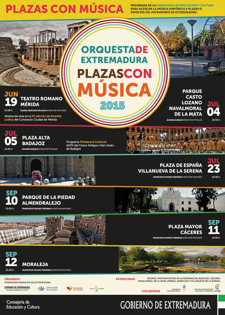 Plazas con Música 2015 - OEX Orquesta de Extremadura