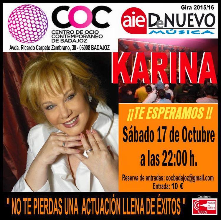 Karina en Concierto - COC de Badajoz