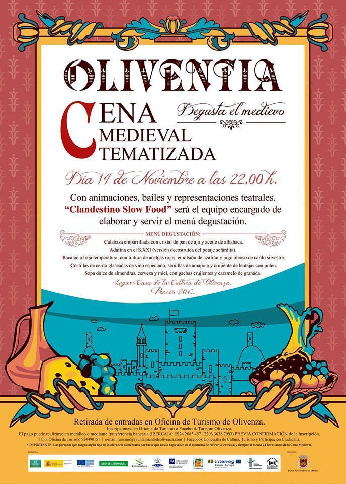 Cena Medieval Tamizada - Olivenza