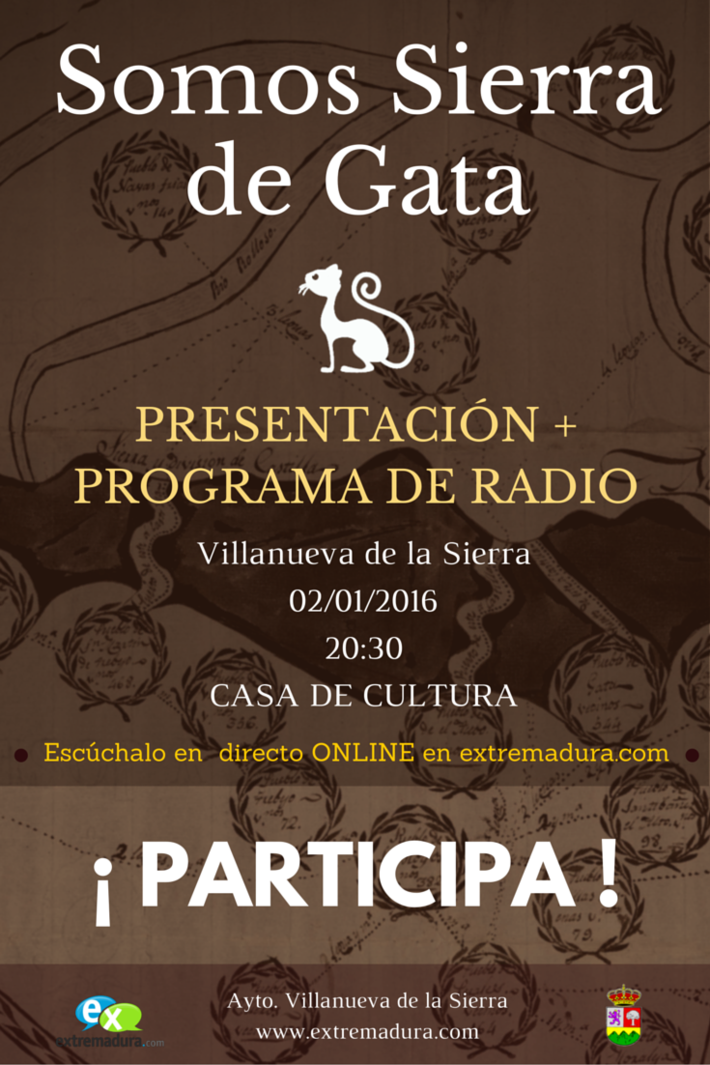 Radio Podcast EN DIRECTO : Presentación de Somos Sierra de Gata en Villanueva de la Sierra