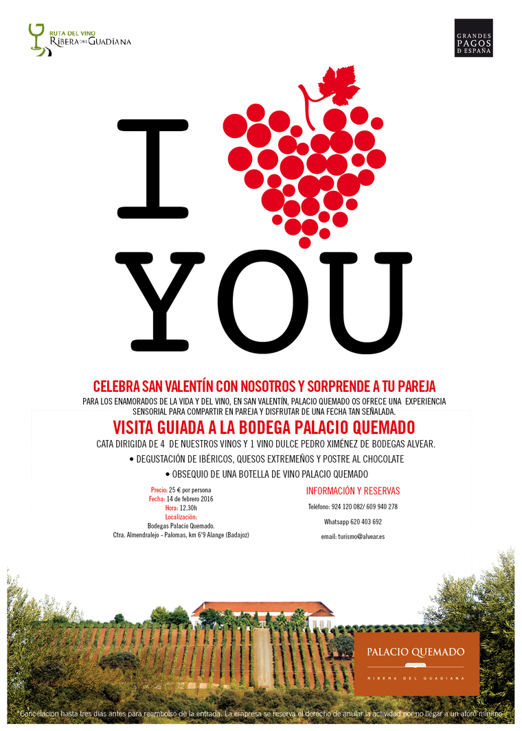 I love you San Valentín en Palacio Quemado