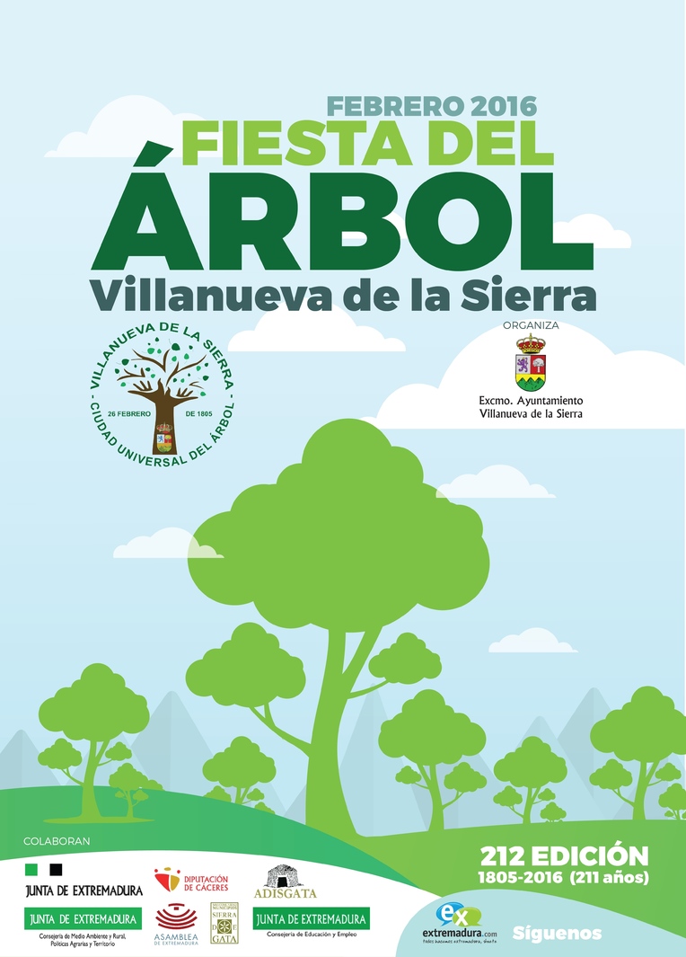 Fiesta del Árbol 2016 en Villanueva de la Sierra