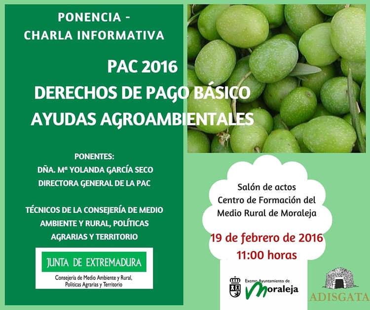 Ponencia - Charla informativa sobre la PAC 2016