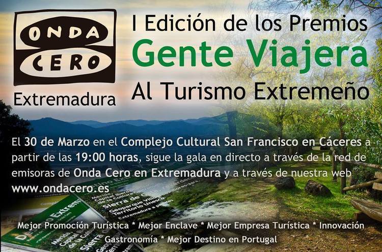 I Premios Gente viajera al turismo Extremeño 2016 en Cáceres