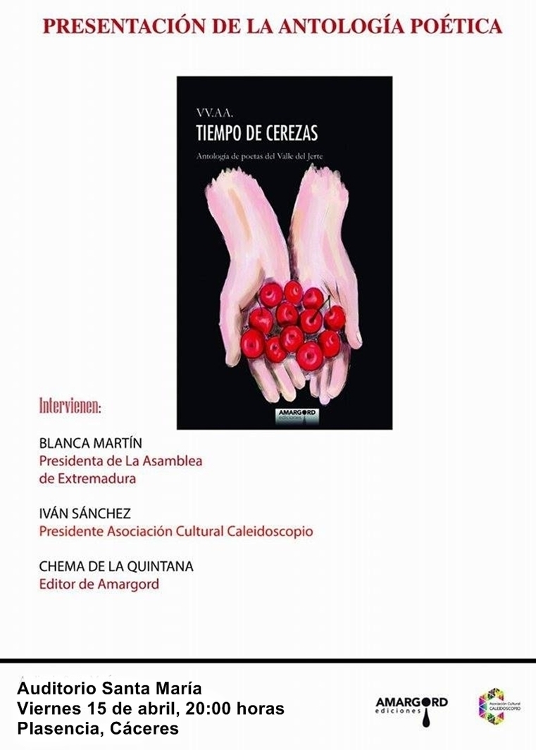 Normal presentacion de la antologia poetica tiempo de cerezas en plasencia