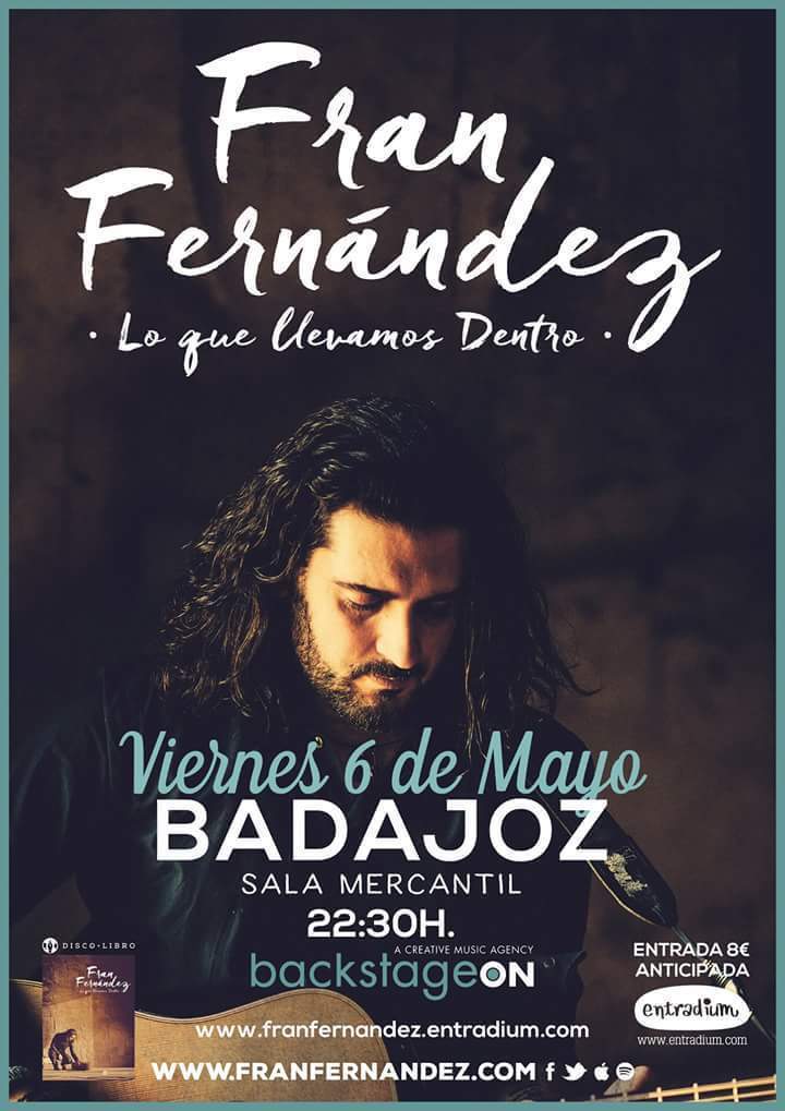 Concierto de Fran Fernández en Badajoz