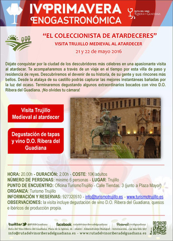 Visita Trujillo Medieval al Atardecer