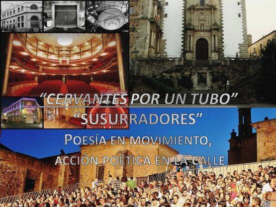 Actividad "Cervantes por un Tubo" en Cáceres