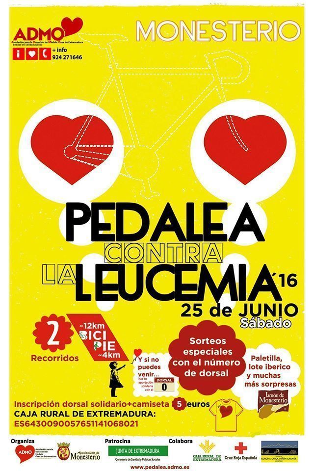 'Pedalea Contra La Leucemia 2016' en Monesterio