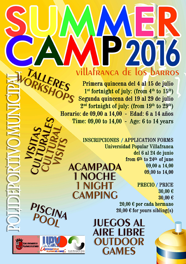 Normal summer camp 2016 en villafranca de los barros
