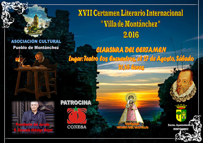 Normal clausura gala literaria del wvii certamen literario internacional villa de montanchez 2016