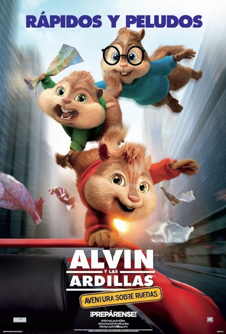 Cine de Otoño- Alvin y las Ardillas 4 (Aventura sobre ruedas)