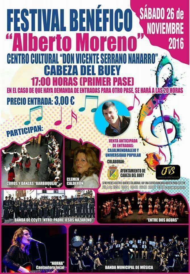 Festival benéfico a favor de "Alberto Moreno"