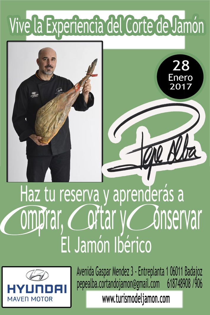 28-01-2017  Experiencia Corte de Jamón - Centro Escuela Pepe Alba -Cortador Profesional