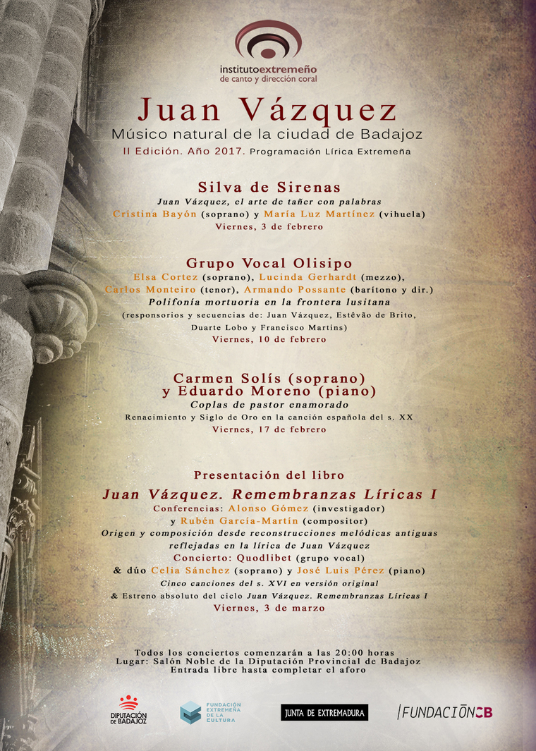 Presentación del libro: Juan Vázquez. Remembranzas líricas I - Badajoz