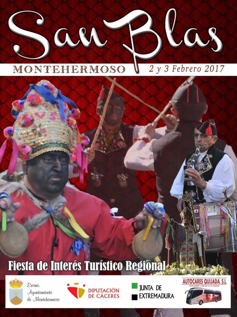 Los Negritos de San Blas 2017 - Fiesta de interés Turístico Regional - Montehermoso