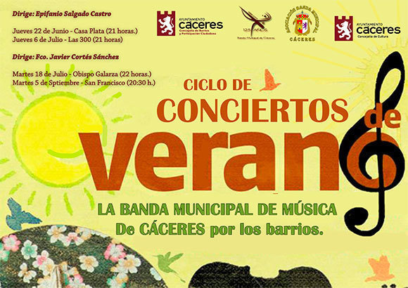 Ciclo de Conciertos de Verano - Banda Municipal de Música de Cáceres