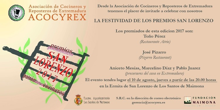 Premio Gastronómico San Lorenzo 2017