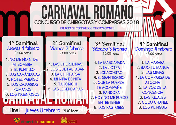 Normal concurso de chirigotas y comparsas carnaval romano 2018 merida 70