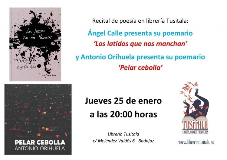 Normal recital de poesia con angel calle y antonio orihuela badajoz 12