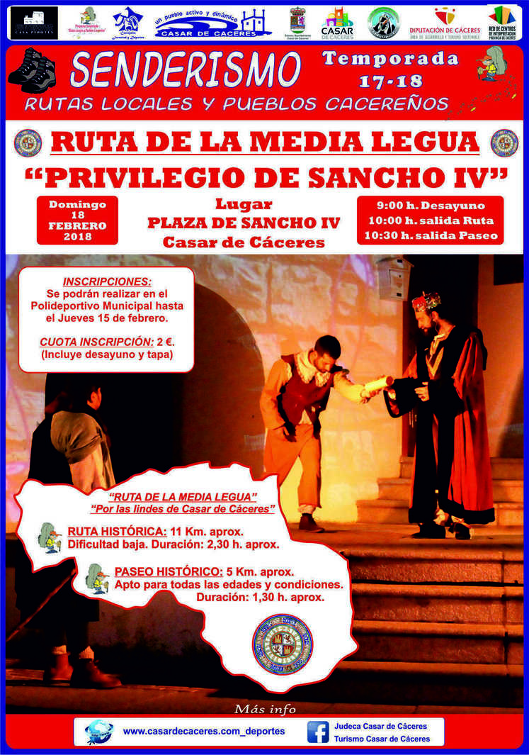 Ruta de la Media Legua "Privilegio de Sancho IV" - Casar de Cáceres