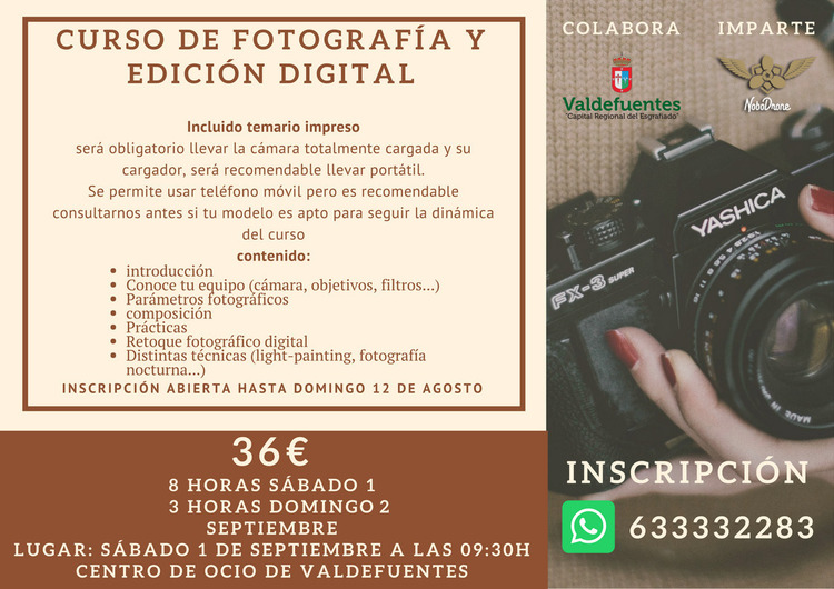 Curso de Fotografía y Edición Digital