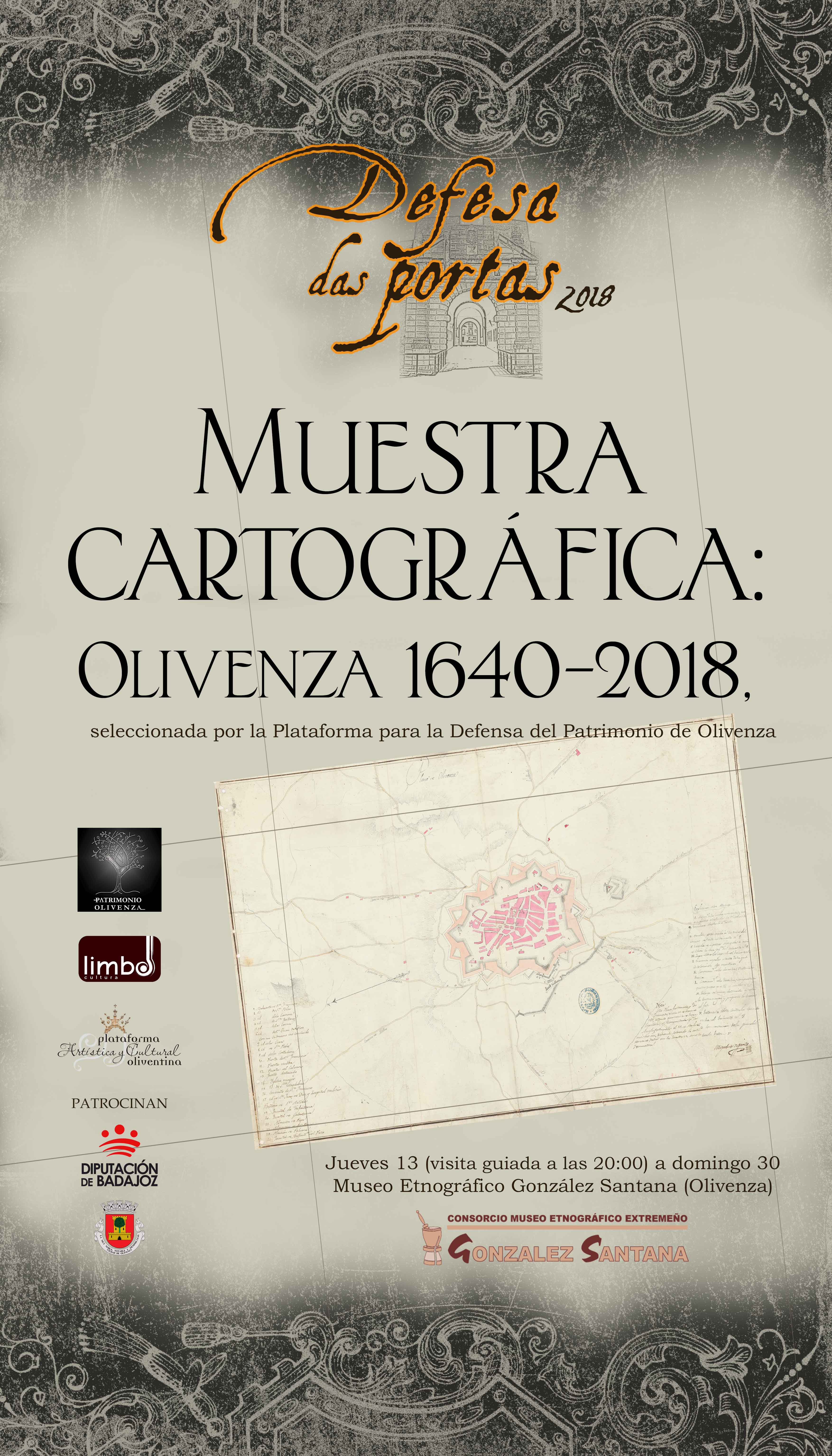 Muestra cartografica olivenza 1650 2018 19
