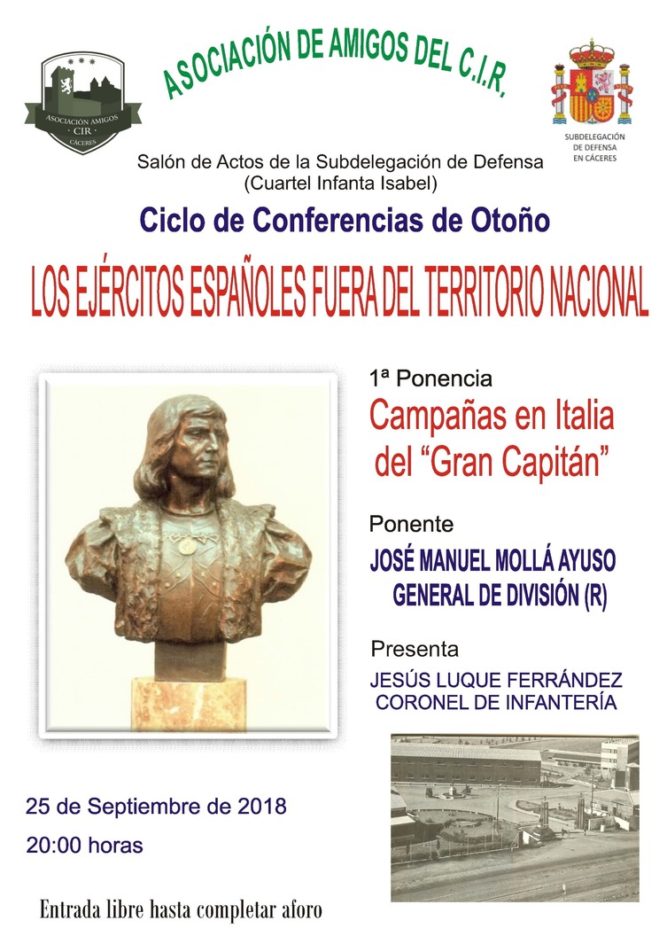 Ciclo de Conferencias de Otoño: "Los Ejércitos españoles fuera del territorio nacional"