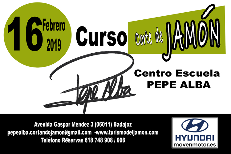 16-02-2019 Curso Corte de Jamón -Centro Escuela Pepe Alba